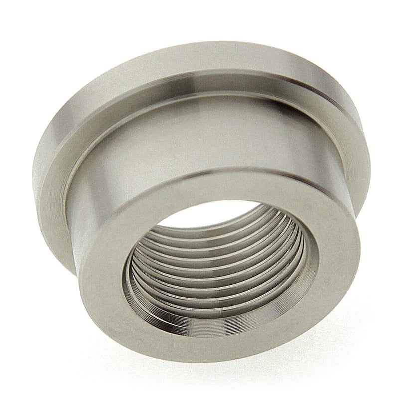 AdaptorMount M20 x 1.5 Stainless Steel 304 Female Threaded Stepped Weld Bung Metric Mounting Boss Fitting (OD 1-1/4") with Top Head (OD 1.5") - Image 1